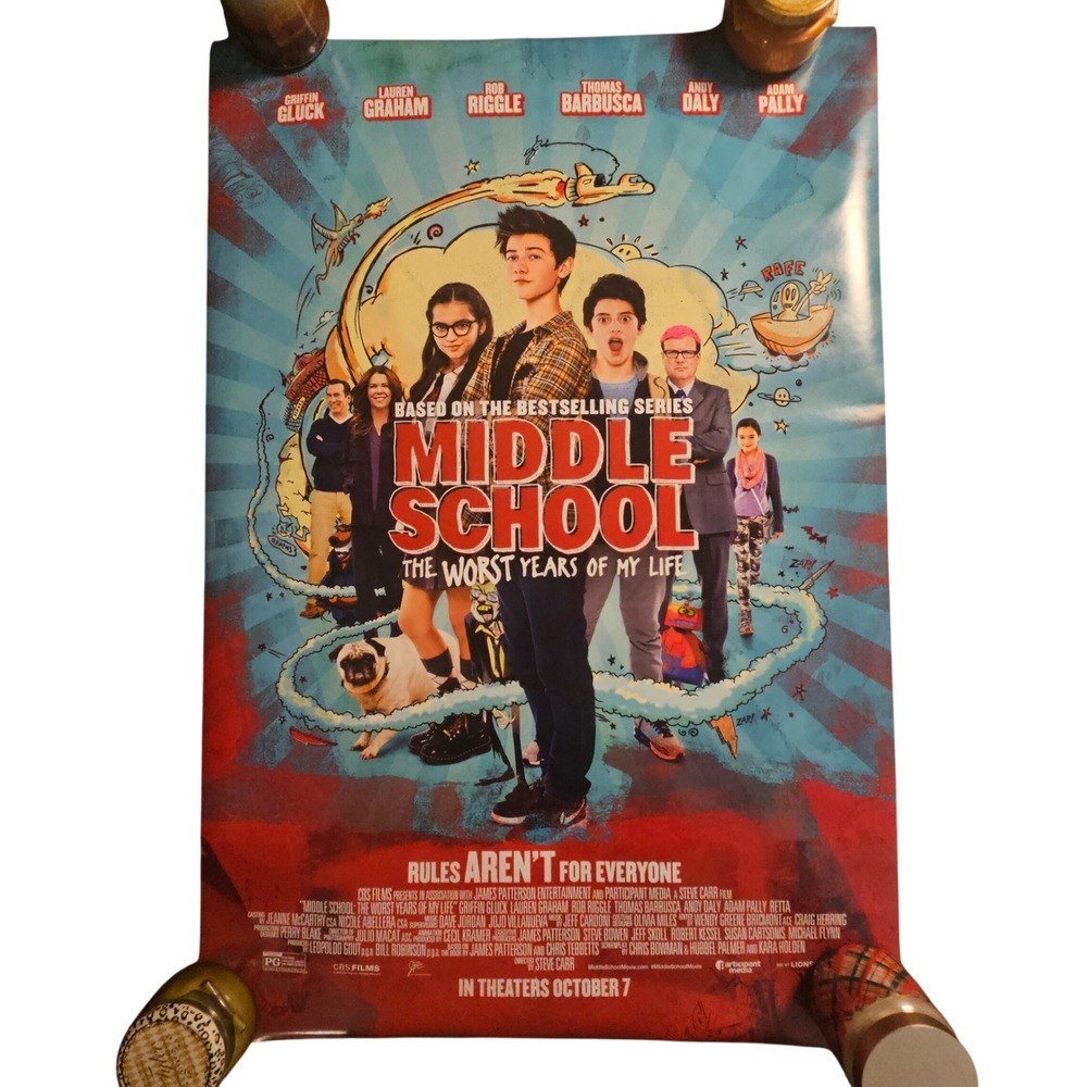 Middle School: The Worst Years of My Life 2016 Movie Poster 27x40 Griffin Gluck